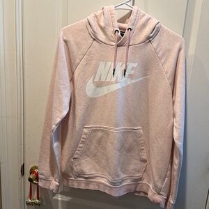 Nike Women's Light Heather Pink Hoodie